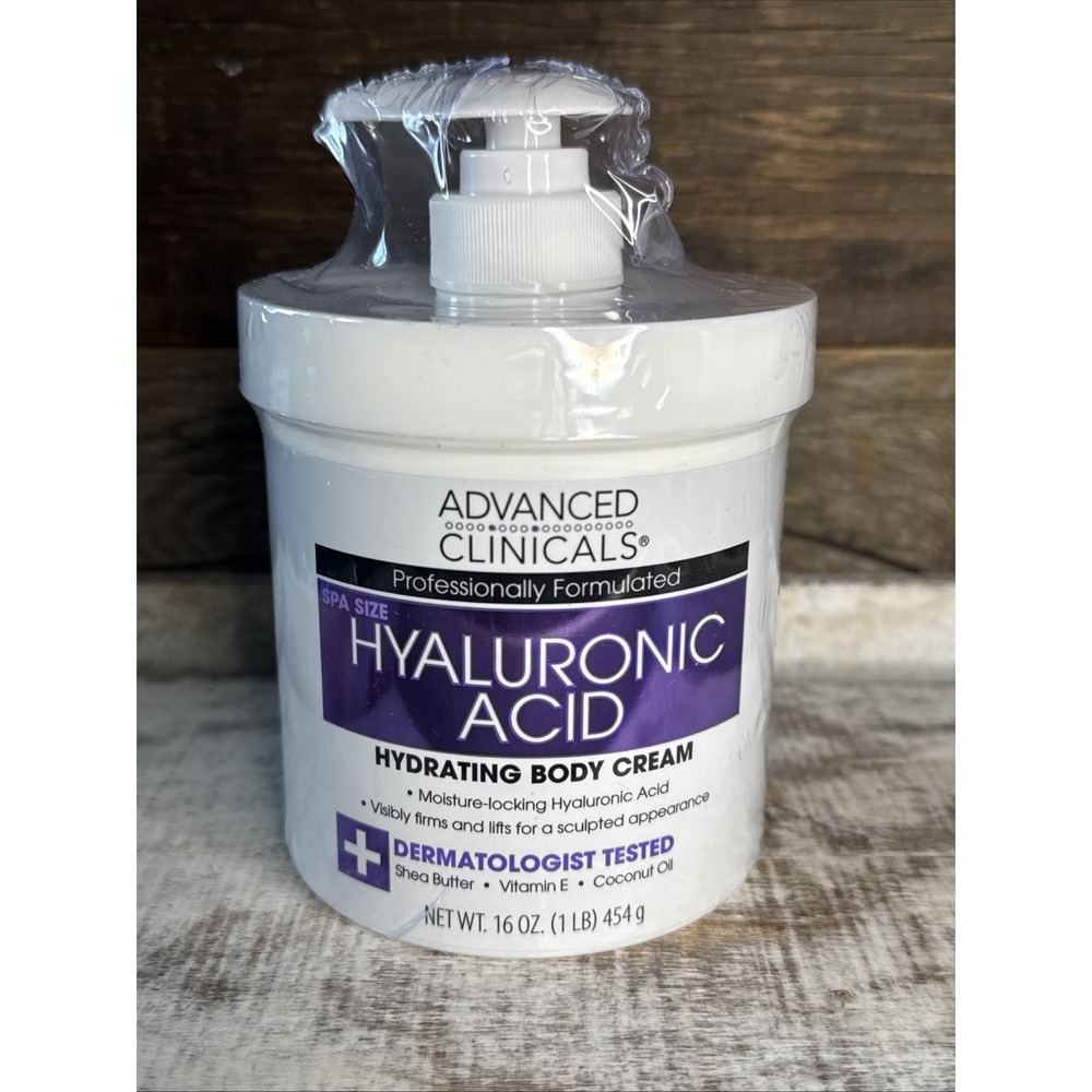 Advanced Clinicals Hyaluronic Acid Body Cream 16oz Sealed | MSRP = $22‎